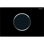 Sistema de descarga Geberit para inodoros. Descarga electrónica, servicio de red, doble descarga, pulsador Sigma10, automático/l